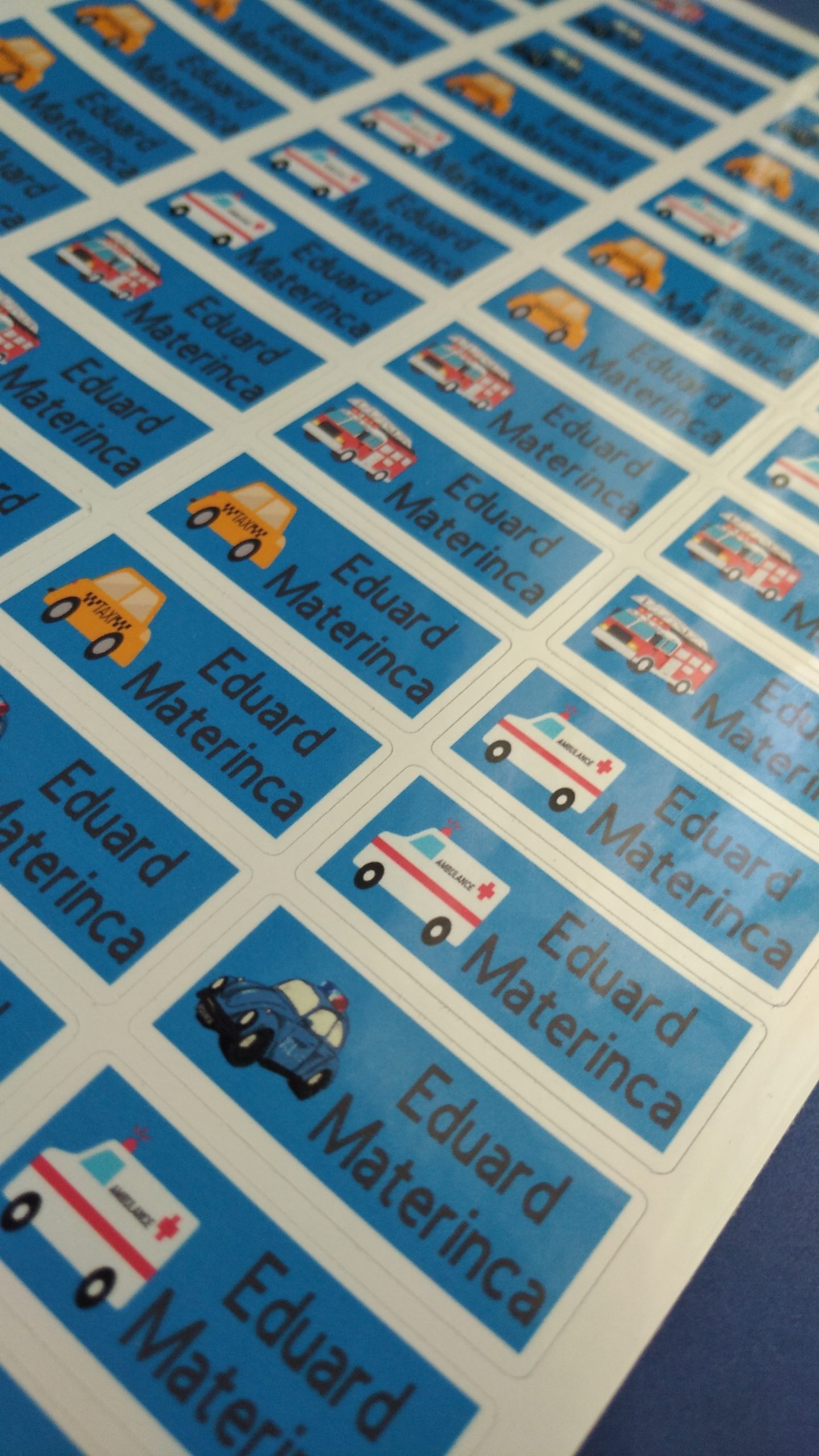 'To The Rescue' Name Stickers - Image 3