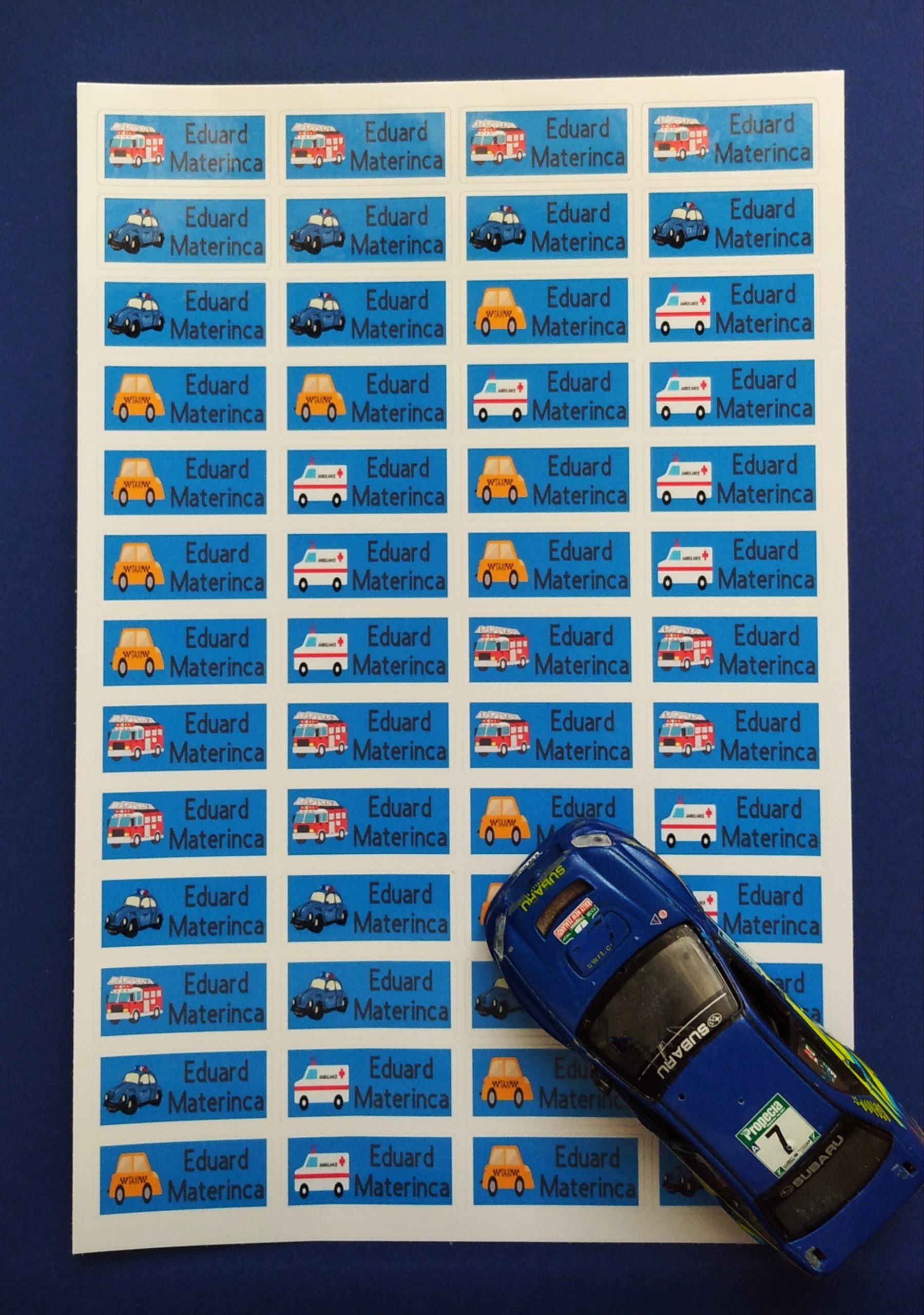 'To The Rescue' Name Stickers - Image 2