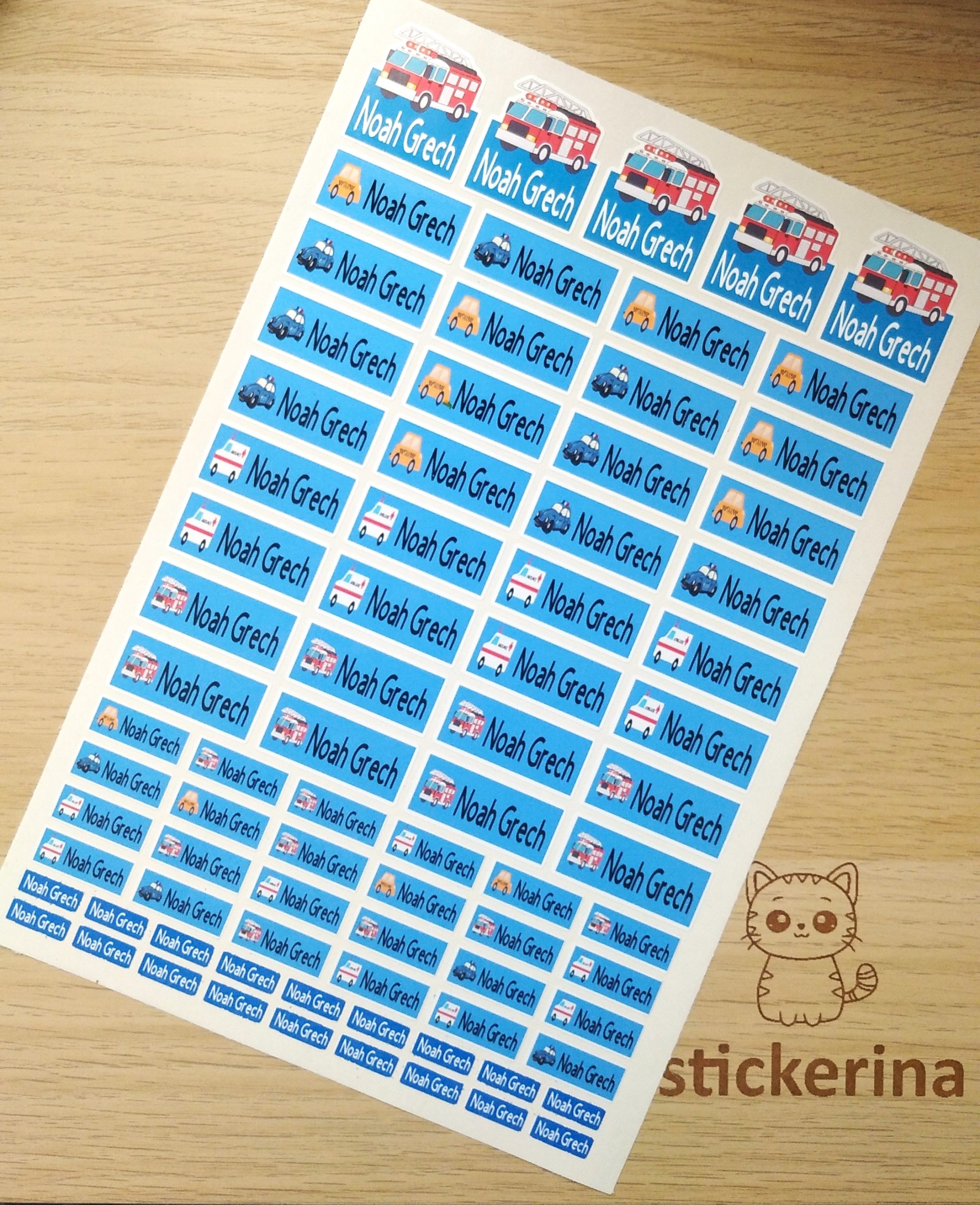 'To The Rescue' Name Stickers - Image 4