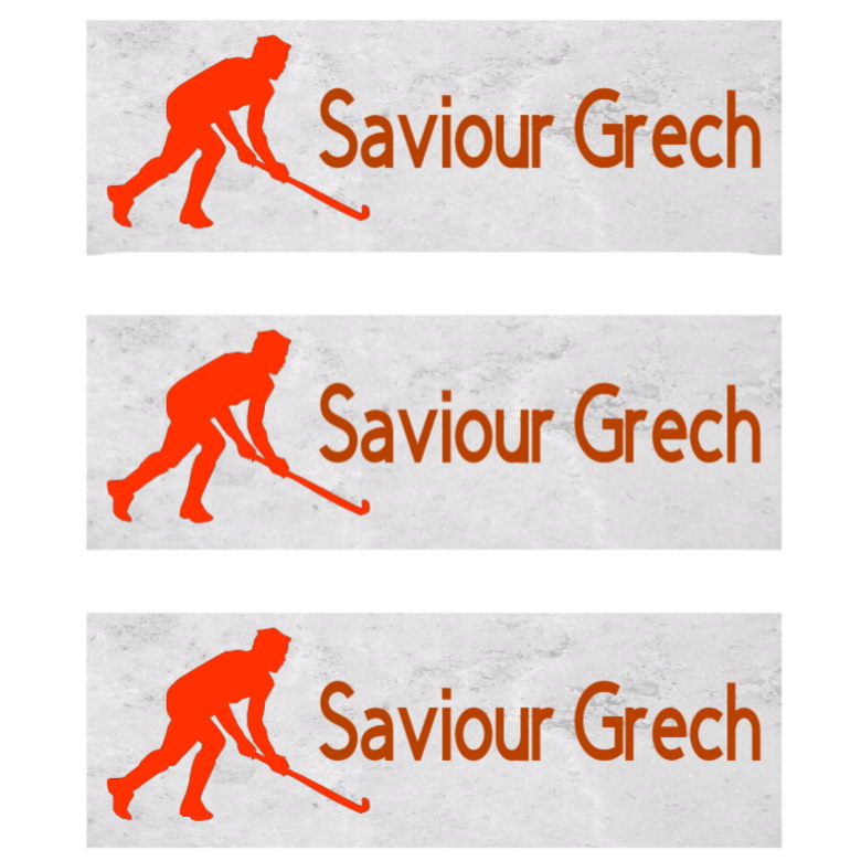 Hockey Name Stickers Stickerina