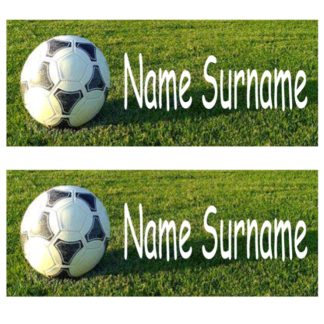 Realistic Football Sticker Name  Tags