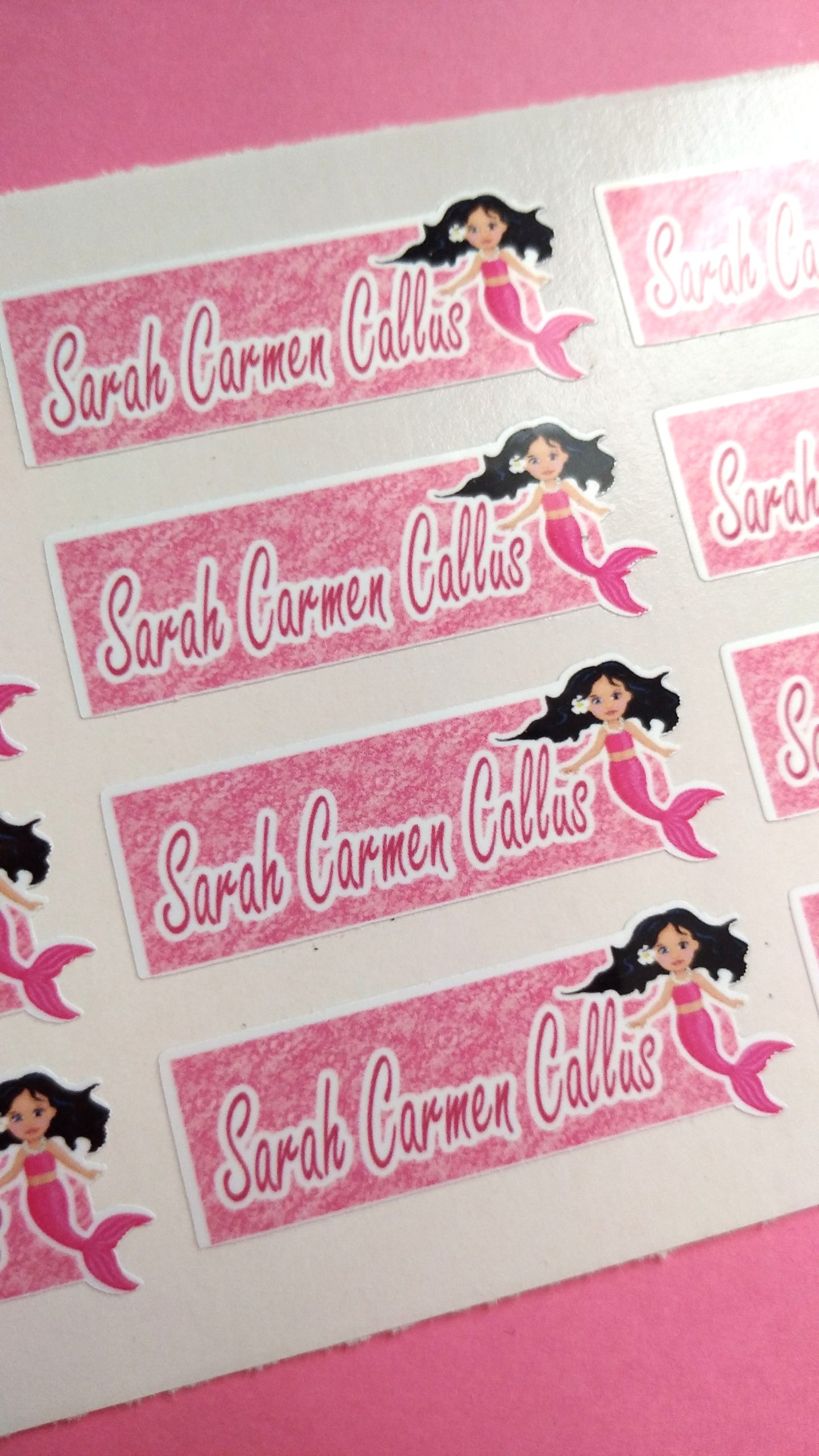 Mermaid Hearts Sticker Labels - Image 6