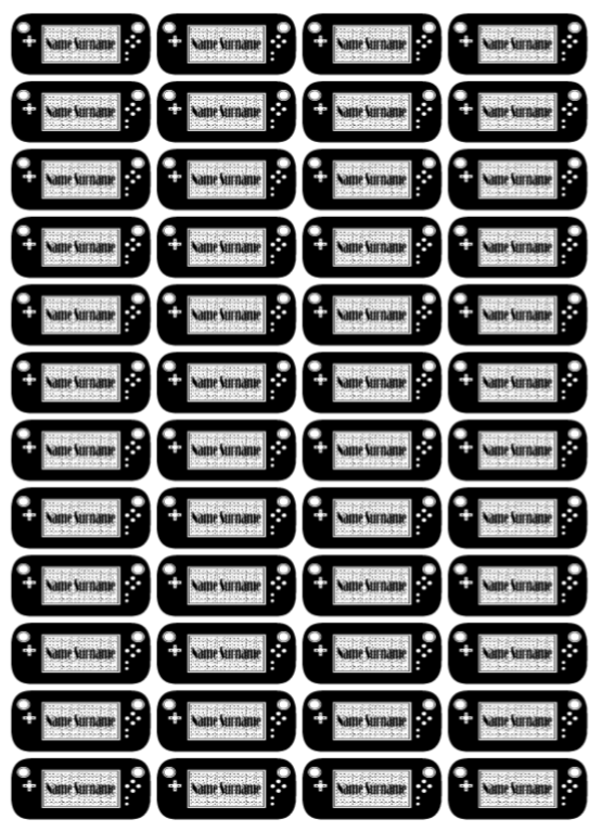 Gamer Zone Name Stickers - Image 2