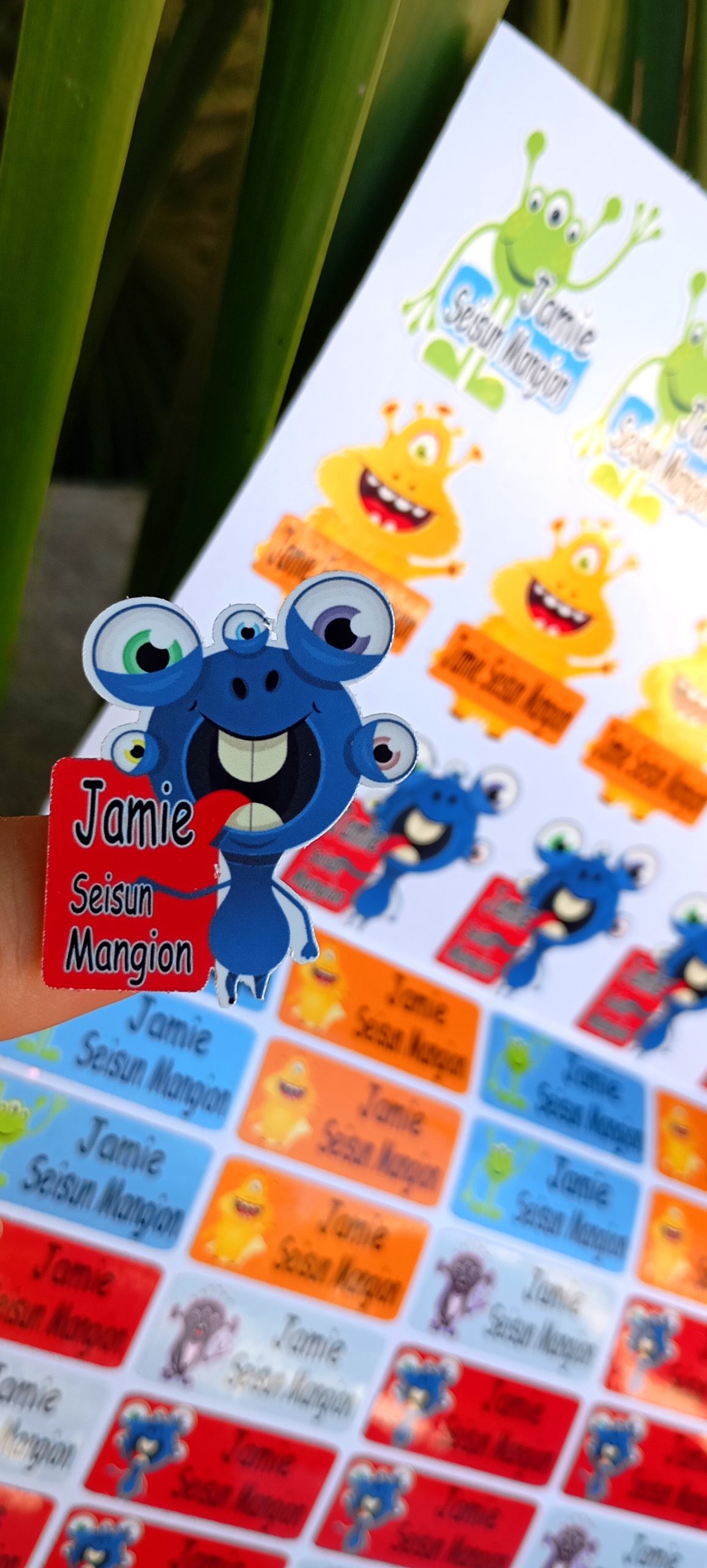 Aliens Next Door - Name Stickers - Image 8