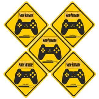 Gamer Name Labels
