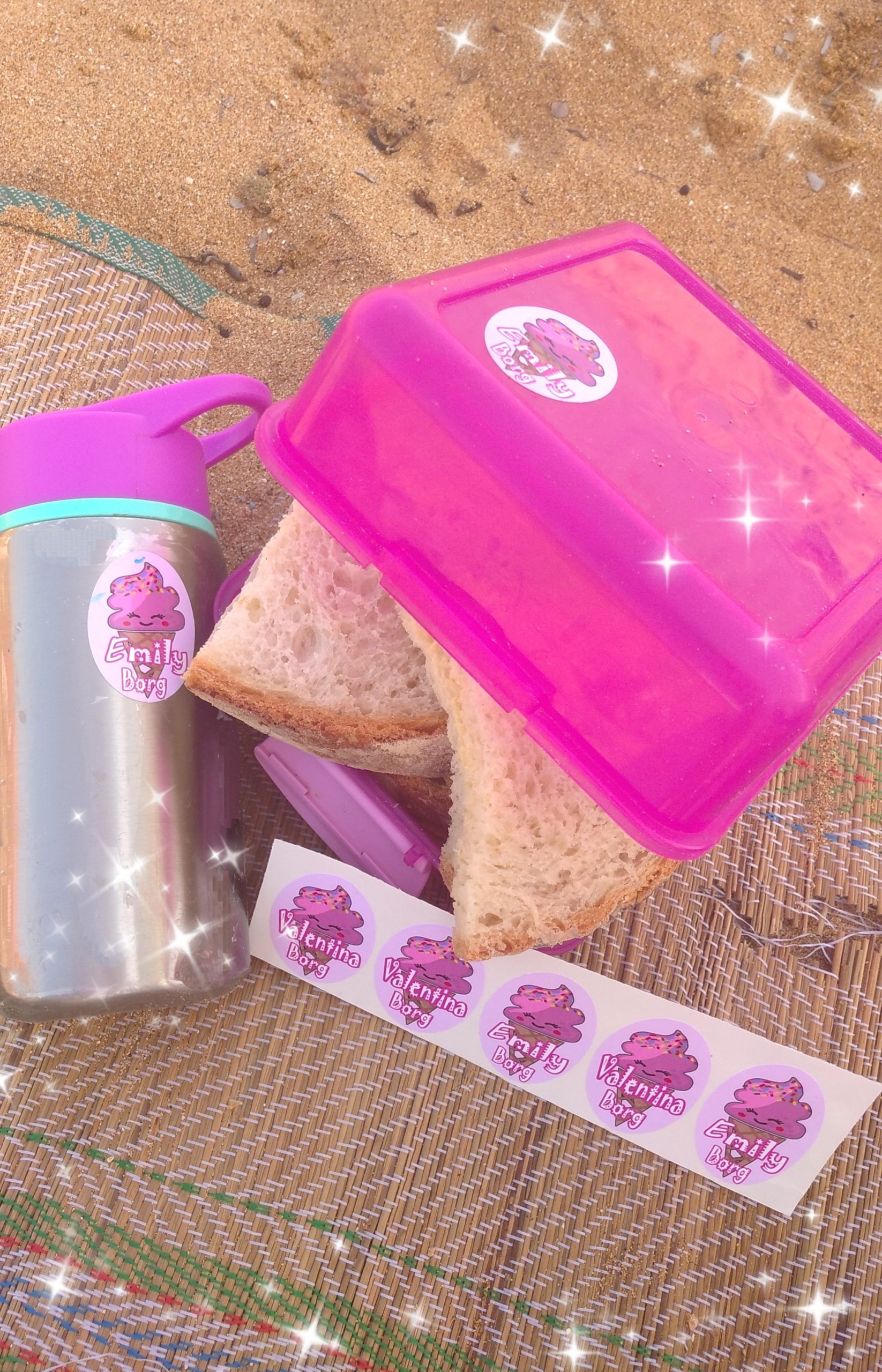 Summer Fun Name Stickers Stickerina