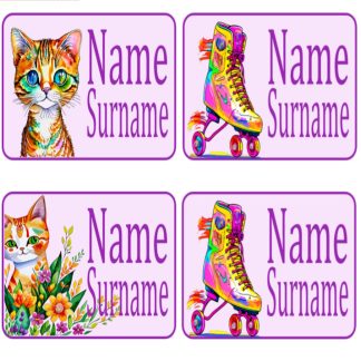Skater Girl Name Labels