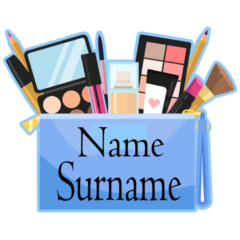 Blush Name Sticker Labels Stickerina