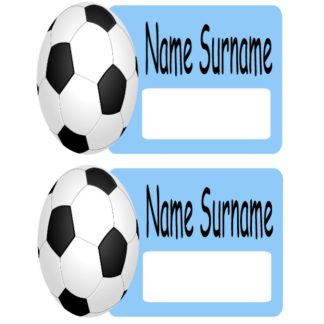 Copybook Labels with BLANK slot - Football